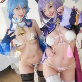 Ganyu-x-Qiqi-cosplay-by-Gumiho-Hannya-and-Hidori-Rose-02