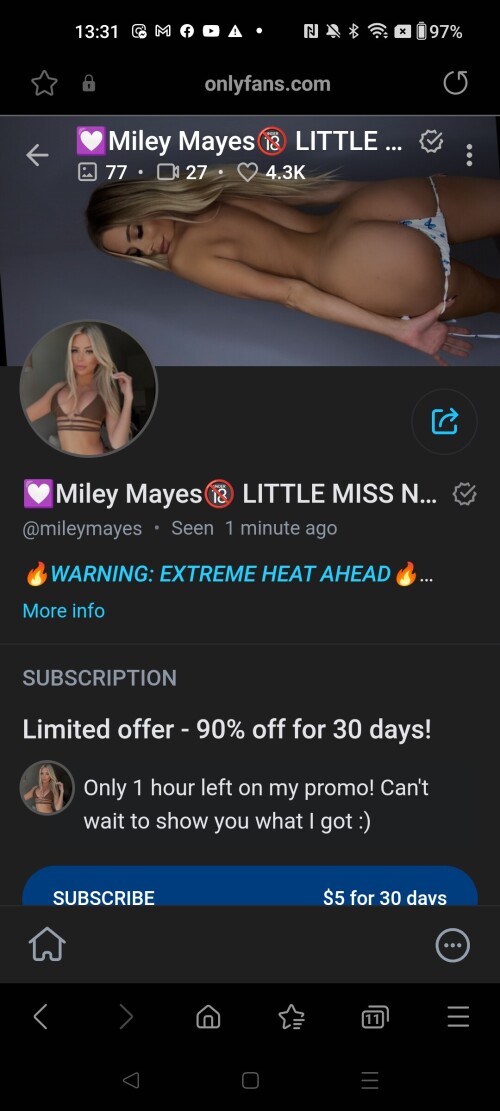 mileymayes Nude Leaked Onlyfans Photo
