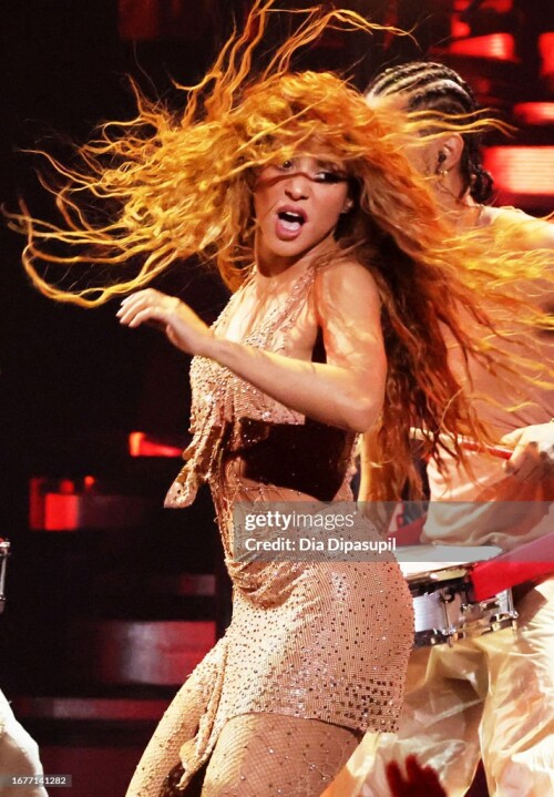 NEWARK, NEW JERSEY - SEPTEMBER 12: Shakira performs onstage at the 2023 MTV Video Music Awards on Se