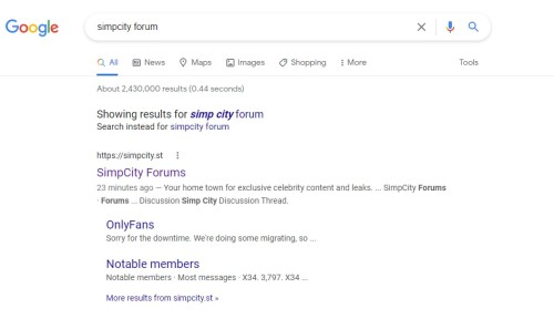 simpcity google